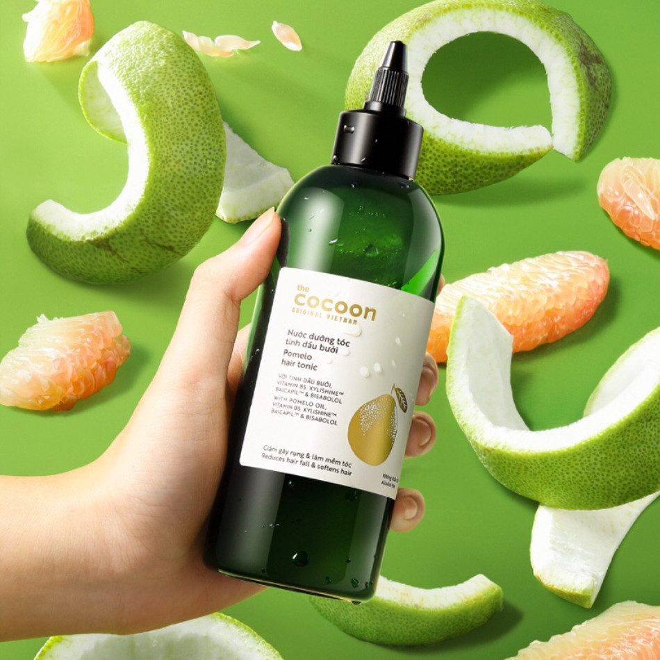 Xịt dưỡng tóc khô xơ mềm mượt Cocoon Pomelo Hair Tonic